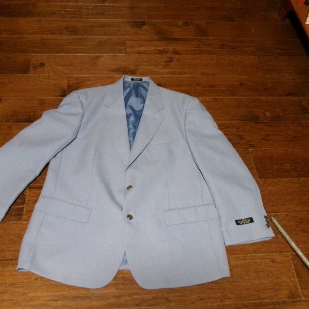 NOS Habband light blue 46 R two button sport coat - Picture 3 of 9